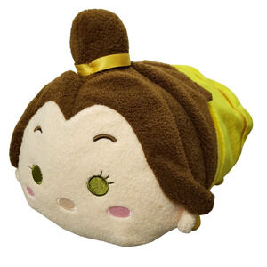 Disney Store Belle Tsum Tsum Pillow Plush 11" Beauty & The Beast Collectible EUC